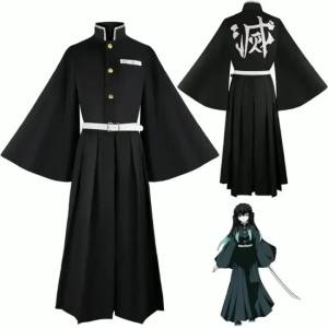 Anime Tokitou Muichirou Cosplay Costumes Kisatsutai Uniform Wig Halloween Costume Kids