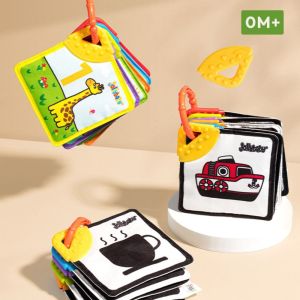 JDTYJDT Tearproof Baby Soft Cloth Book Cloth Educational 3D Baby Cloth Book Activity Books Animal Cognitive Kids Crinkle Book Babies Development