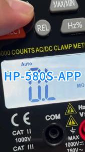 Multimeter Clamp Meter Voltage Current Connect to Mobile Phone Backlight Data Hold Accurate Measurement Easy to Carry Backlight