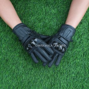 Sarung Tangan Motor Dewasa Kulit Domba Full Batok Protektor Fiber