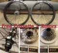 Used MVMT Carbon Disc Wheelset R45 Tubeless Ready Center Lock 12 Speed Freehub XDR (Sram Type) Come With Cassette and disc rotor. 