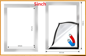Magnetic Picture Frames Photo Magnets Photoframe Refrigerato PVC Cadre Durable Adhesive Menu Bulletin Board Certificates