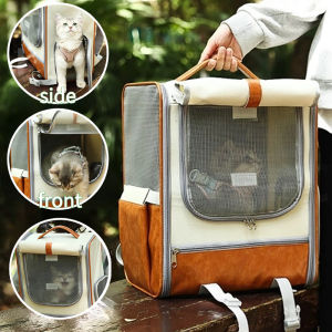 Pet Carrier Portable Cat Bag Breathable Cat Carrier Bag Outdoor Travel Backpack
