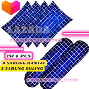 sarung bantal dan guling isi 6 pcs 4 sarban 2 sargul 1 set murah bahan katun adem anti luntur motif bubble gum karakter dan dewasa