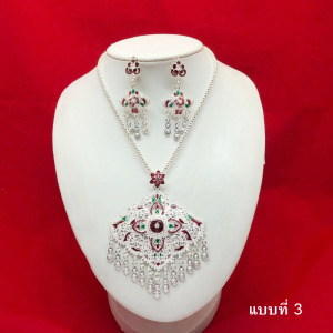 เครื่องประดับชุดไทยโบราณ สีทอง สร้อยคอจี้ต่างหู สร้อยสังวาล ใช้ในงานพิธีสำคัญต่างๆ ใส่ดูดีมีเสน่ห์มากขึ้น งานสวยพร้อมส่ง