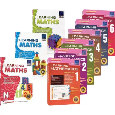 (9 books) Singapore Mathematics Textbook SAP Learning Mathematics Grades 1-6 Workbook