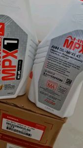OIL / OLI MPX 1 - 1 L BER SNI UNTUK MOTOR BEBEK DAN SPORT HONDA SAE:10W-30 API-SL JASO:MA)