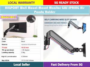 Wall Mount Gas Spring Air panda Holder with  Screen  Aluminum Monitor for 10"-32"