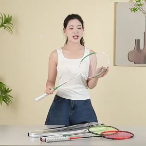 ไม้แร็คเก็ตเดี่ยวทำจากคาร์บอนแบบพิเศษทนทาน4U น้ำหนักเบาไม้แบดมินตัน