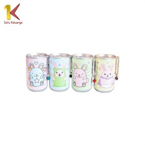 Satu Keluarga Tissue Basah Kaleng Mini Korea Karakter Lucu Isi 30 Lembar C792 Tisu Basah Travelling