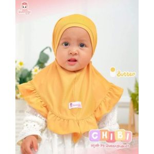 Kerudung Anak Hijab Chibi by Quensha Baby Kids Bahan Jersey Premium Branded