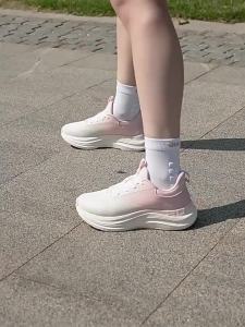 Qiaodan Women Running Shoes Thick-Soled Shock Absorption Rebound Height-Increasing QXB022251211
