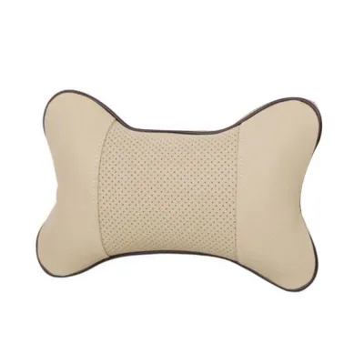 SFJHF Comfortable PU Leather Car Neck Pillows PU Leather Breathable PU leather Headrest Pillow Pad Neck Rest Cushion Easy Install Auto Seat Head Neck Rest Cushion Auto Seat