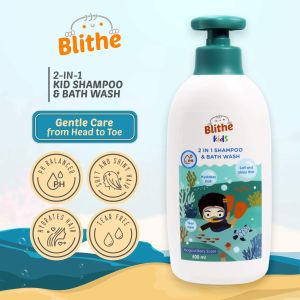 Blithe baby 300ml 2-in-1 kids shampoo and wash cleanser conditioner soap cleaner toddler ph balanced