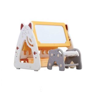 Bảng Vẽ Bàn Học Giá Kệ Sách Hình Mèo Đa Năng 3 Trong 1 Cho Bé