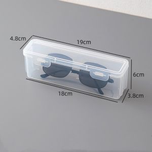 GOLFDIN Dustproof Glasses Case Transparent Large Opening Sunglasses Case Quality Overlay Placement Glasses Box Women