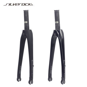 SILVEROCK MINI-01D Carbon Fork 20in Plus 406 22" 451 Caliper Brake Disc Brake O.L.D 74mm 100mm 28.6mm Flat Mount for JAVA FNHON TERN Crius Tyrell Folding Bikes
