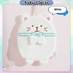 [iRojak] Cute Cat Hanging Kitchen Hand Towel Washcloth Microfiber Absorbent Towels 可爱猫咪擦手巾 Tuala Tangan - KW81