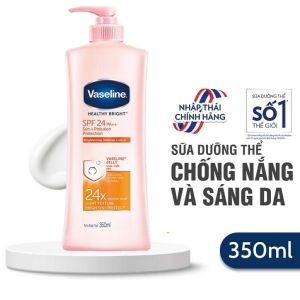 Dưỡng Thể Chống Nắng Và Sáng Da Vaseline 24X Healthy Bright Sun + Pollution Protection Body Lotion SPF 24 PA++