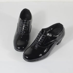 Police Guard Security Low Cut High Quality Black Shoes Heels For Women FM2898#