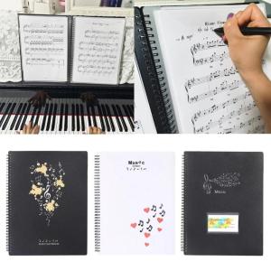 Sheet Music Folder 20 Sleeves Display 40 Pages Spirals Binder Organizer Music Binder for Music Stand Easy to Use