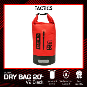 Tactics Ultra 20L Waterproof Sling Shoulder Bike Backpack Outdoor Travel Dry Bag 2.0 -Red