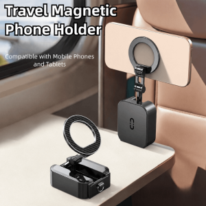 MINIFELE 262 360° Rotating Gym ic Phone Holder Foldable Handsfree Phone Mount for Magsafe High Quality Metal Travel Airplane Phone Stand