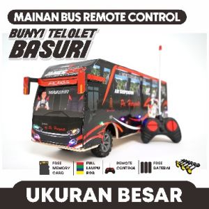 Bus Telolet Basuri Remot Control Full Lampu bunyi telolet