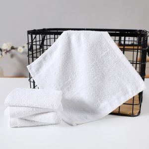 Polocat Cotton disposable white square towel soft absorbent small square towel gift towel