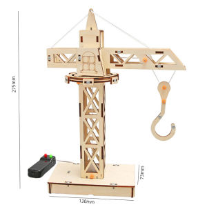 Đồ Chơi Lắp Ghép Mô Hình Cẩu Tháp Bằng Gỗ Mô Hình Tháp Cần Cẩu Điều Khiển Stem Diy Khoa Học Công Nghê