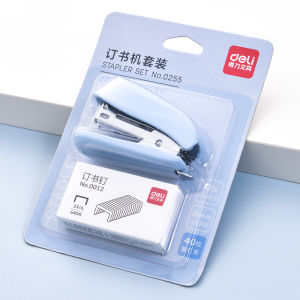 Deli Mini Stapler with Staples Set Portable Cute Small Binding Tools