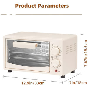 12L Slim Oven Air Fryer & Toaster – Ideal for Small Kitchens: Toasts Bake Reheat Roast & Saves Valuable Counter Space