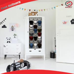 【Alloet】 Hat Organizer Racks for Baseball Caps Door Hanging Holder Hanger Storage Rack 24 Deep Pockets Wall Hanging Hat Organizer