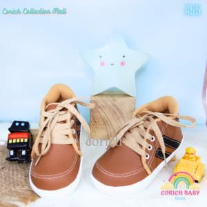 SEPATU SNEAKERS ANAK - SEPATU ANAK - SNEAKERS ANAK - A55 - ORIGINAL BRAND - CORICH BABY SHOES - SNEAKERS - PREWALKER - ANAK - SEPATU BALITA - SEPATU - SEPATU ANAK USIA 11 - 24 BULAN - LAKI LAKI - BABY SHOES - SOL PUTIH