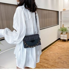 Tas Selempang Wanita Tali Lebar Korea Sling Bag Fahion ABG Rantai Kecil Kazma Import Murah T222