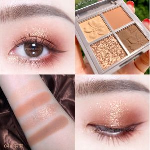 NOVO 4 Colors Eyeshadow Makeup Palette Glitter Shining Matte 樱花四色眼影盘