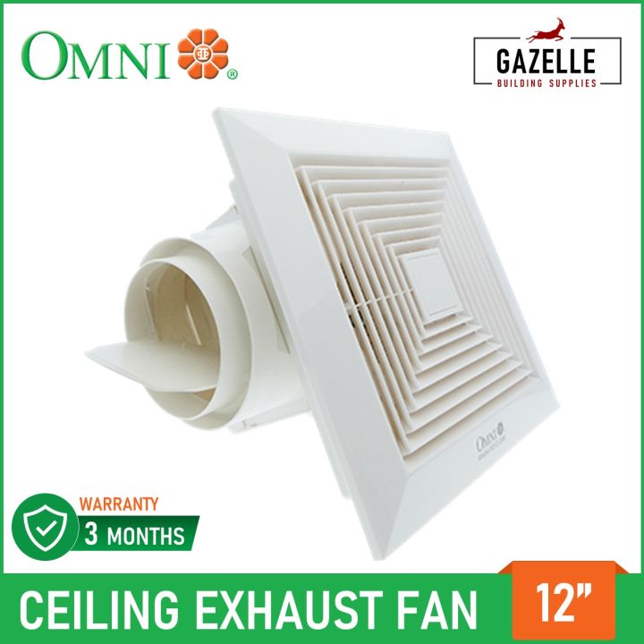 Omni Ceiling Mounted Duct Exhaust Fan 12 inches inch XFC-300-12