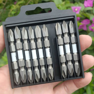Bộ đầu vặn vít JDM PH2 65mm 10 chi tiết – Đầu bắt vít 2 đầu đa năng thép bền dùng cho máy vặn vít