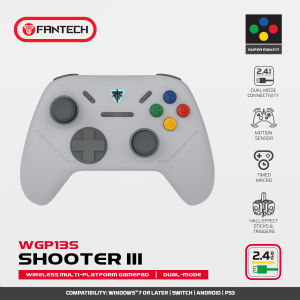 Fantech SHOOTER III WGP13 WGP13S WGP13-S Gamepad Wireless Anti Drifting Hall Effect Gaming Controller Joystick USB PS3/Windows/Switch