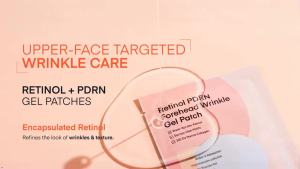 TEREZ & HONOR Retinol PDRN Forehead Wrinkle Patches - Korean Hydrogel Mask for Forehead & Between Eyes Smooths Fine Lines Firms & Hydrates with Collagen Peptide Fragrance-Free 7 Sheets