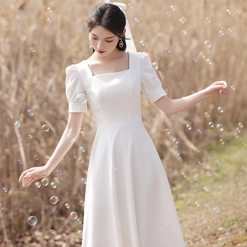 Plain simple outlet white dress