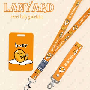 STRAP LANYARD CARD HOLDER Gudetama Tali ID Card Gantungan Kunci Handphone