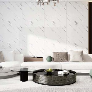 Wallpaper Dinding Marmer Granit Glossy Tebal 3mm Roll L60cm x P3m Kamar Mandi Dekorasi Backdrop TV