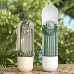 CARING PETS แบบพกพาได้ ขวดน้ำสุนัข ชามดื่มน้ำ 2 in 1 ถ้วยน้ำให้แมวเดิน อุปกรณ์เสริมสำหรับสุนัข ใช้งานได้หลากหลาย เครื่องให้อาหารสัตว์เลี้ยง กิจกรรมกลางแจ้งกลางแจ้ง