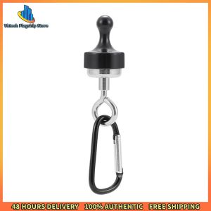 Vktech Strong Magnetic Carabiner Keychain D Type Camping Snap Clip Buckle Outdoor Tools for Hiking Climbing and Everyday Use