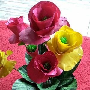 Bunga Hias Plastik Kresek Handmade