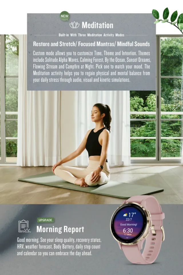 Gps Garmin Venu Yoga Workout Garmin Venu® GPS Multisport