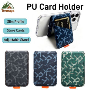 Termaya Magnetic Wallet Phone Case with Detachable Card Holder PU Leather Phone Stand Holder Universal