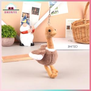 Skinye ✨Ready Stock✨ Kawayi Cute Cute Ostrich Plush Toy Cartoon Pendant Soft Stuffed Doll Keychain Backpack Car Bag Key Ring Decor Kid Gift