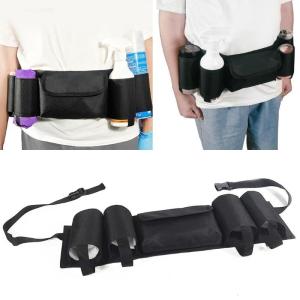 Belt Bottle Holder Beer Belt Tool Pouch Waist Tool Bag Phone Holder Working Tool Apron for Janitorial Cleaning